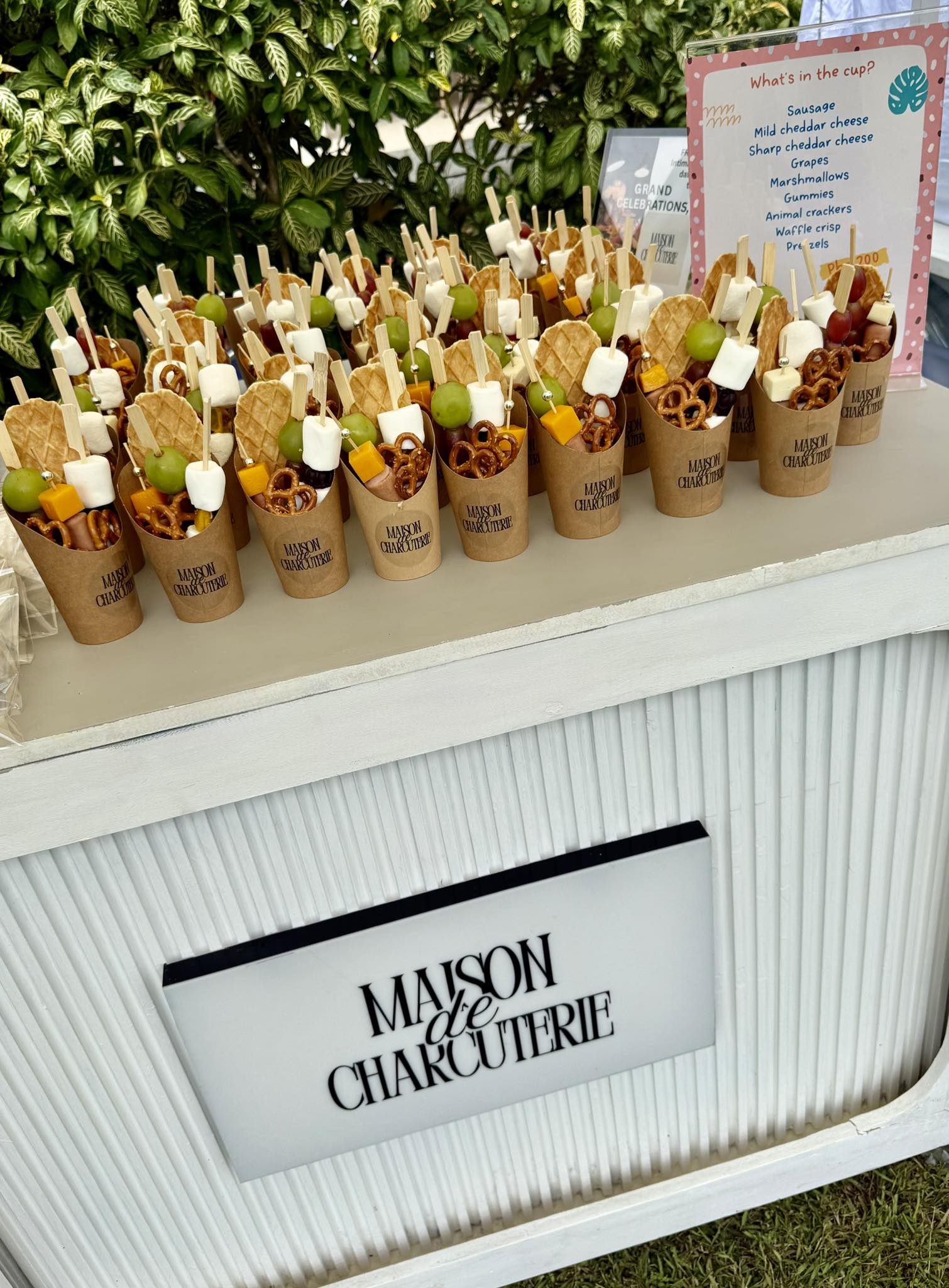 Charcuterie cups by Maison